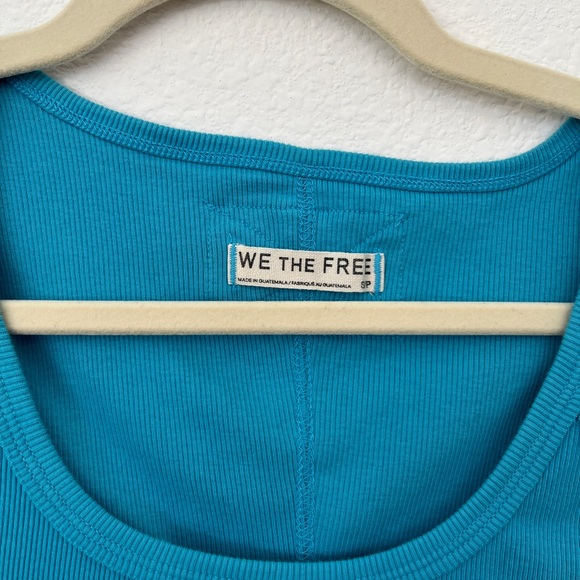 We The Free Hummingbird Vibrant Blue Tank Top - Picture 4 of 5